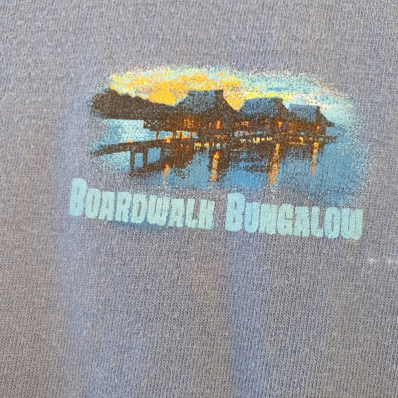 Boardwalk Bungalow Blue Beach Tee - Picture 2 of 5